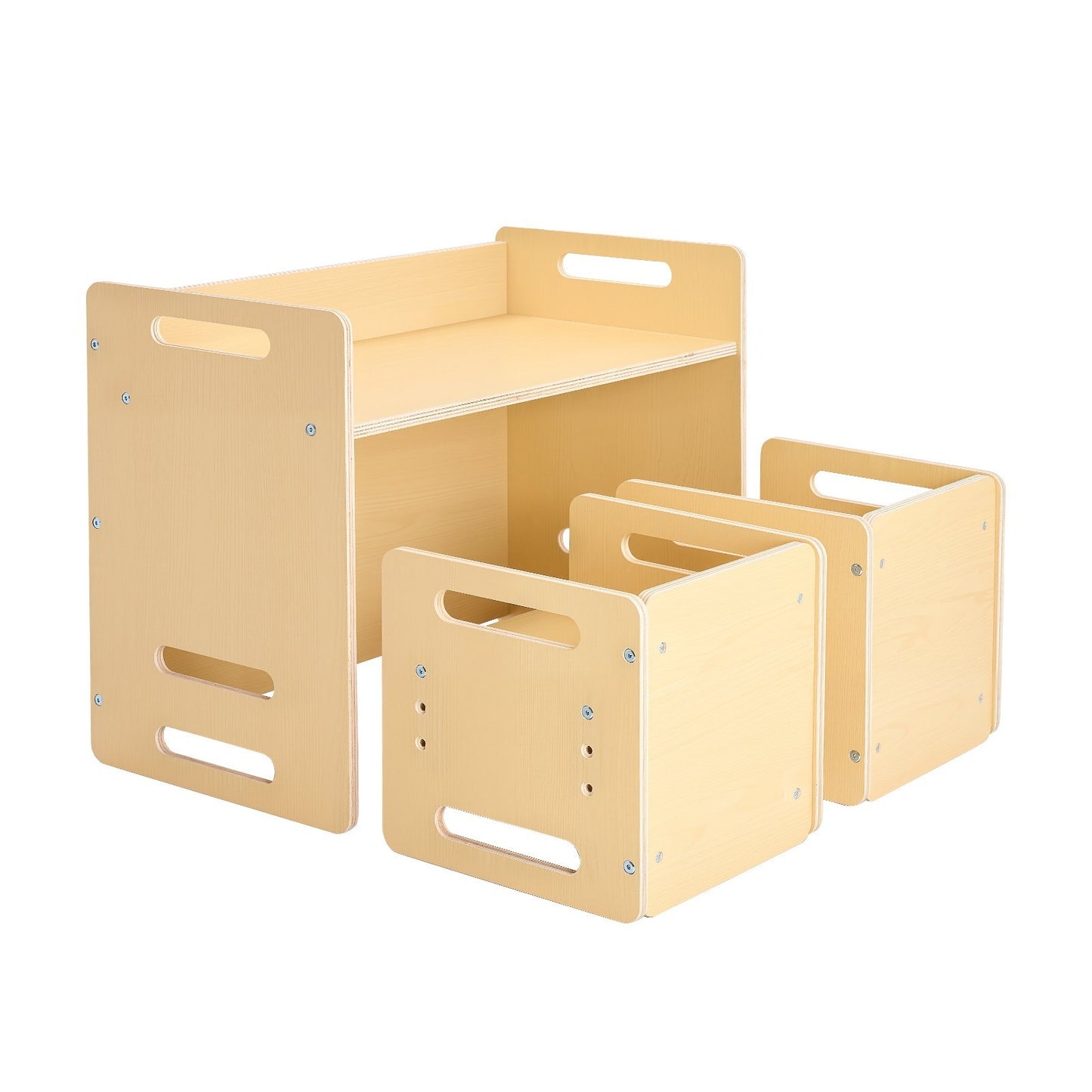 Montessori Weaning Table And Chair Set, Adjustable Height Montessori Chair And Activity Table