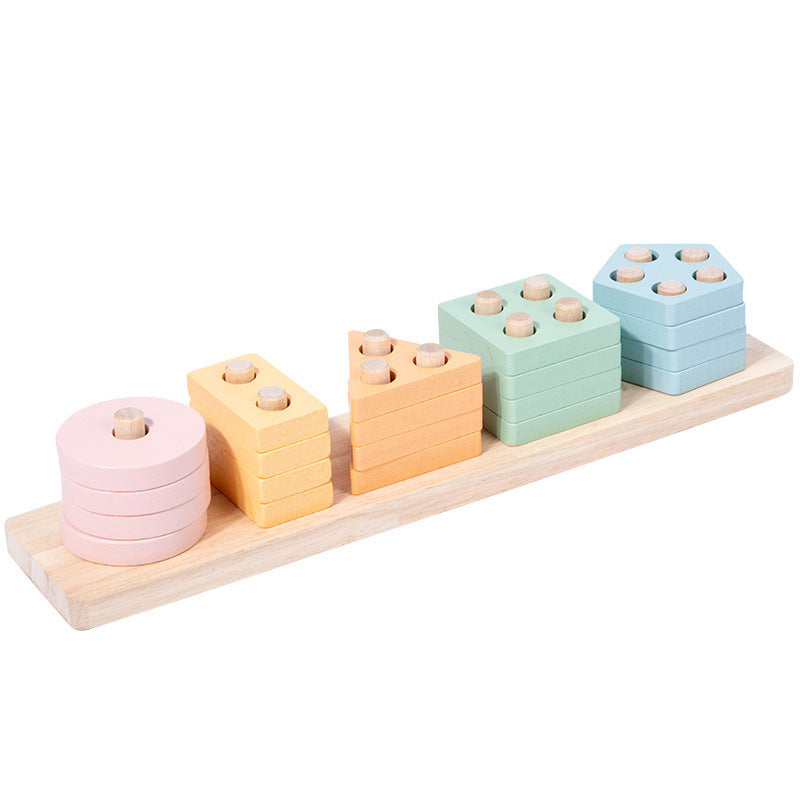 Wooden Children's Early Education Montessori Geometric Shape Educational Toys