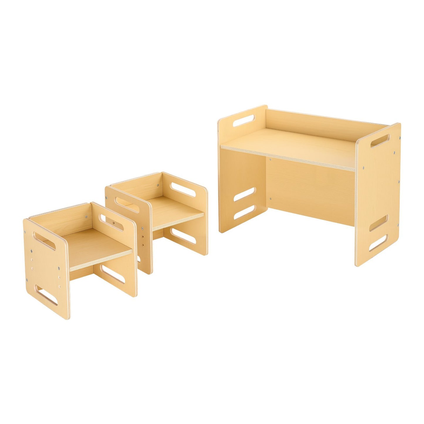 Montessori Weaning Table And Chair Set, Adjustable Height Montessori Chair And Activity Table